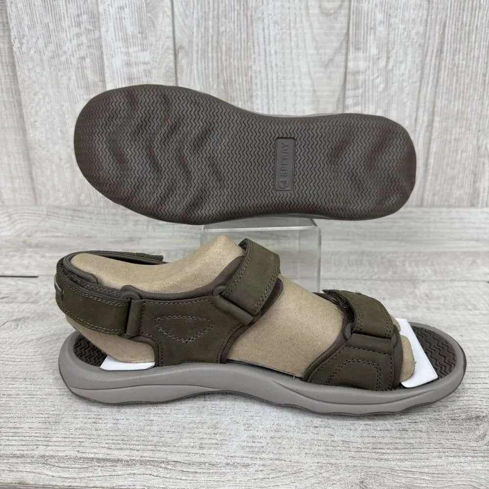 Sperry Deltona Men's Size 10 Strap Sandal Olive MM-322 Beach Travel Comfort New